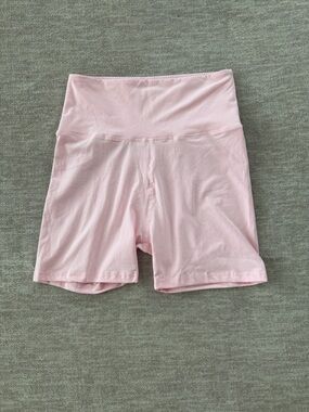 Women's High-Waist Pink Bike Shorts
